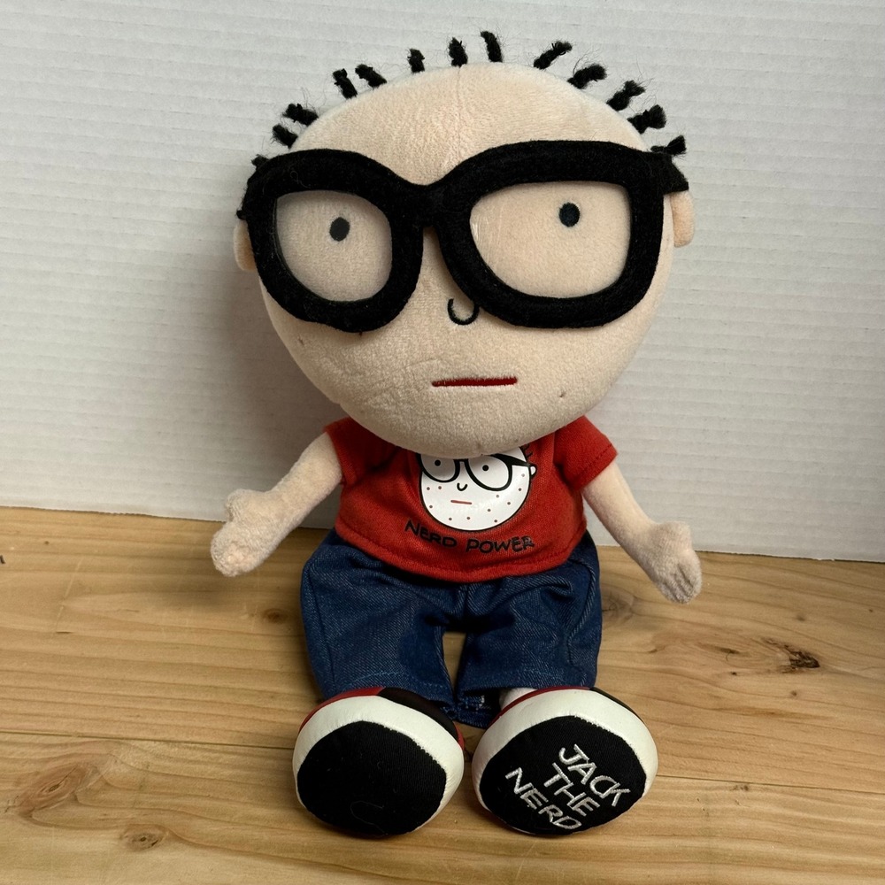 David & Goliath Jack the Nerd Plush Doll 2003 Vintage Commonwealth‎ Toy 10 inch